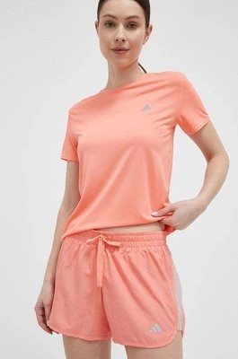 Zdjęcie produktu adidas Performance szorty do biegania Run It kolor pomarańczowy z nadrukiem medium waist