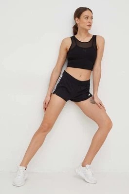Zdjęcie produktu adidas Performance szorty treningowe Pacer damskie kolor czarny z nadrukiem medium waist