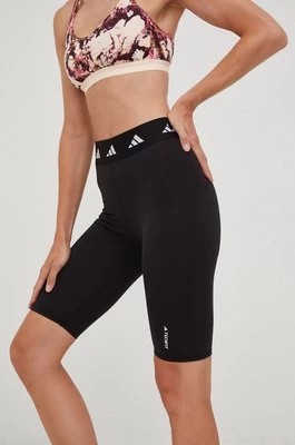 Zdjęcie produktu adidas Performance szorty treningowe Techfit Period Proof damskie kolor czarny z nadrukiem high waist