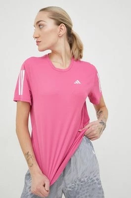 Zdjęcie produktu adidas Performance t-shirt do biegania Own the Run kolor różowy