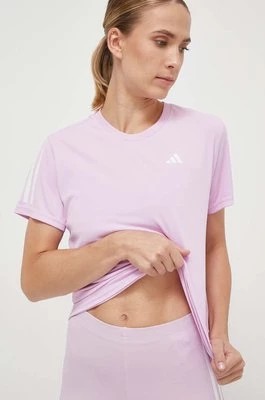 Zdjęcie produktu adidas Performance t-shirt do biegania Own The Run kolor różowy