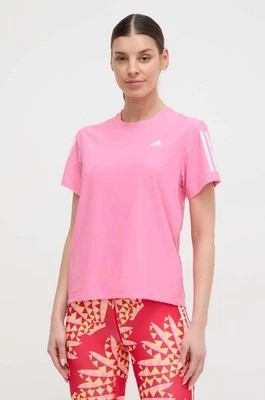 Zdjęcie produktu adidas Performance t-shirt do biegania Own the Run Own the Run kolor różowy IN1592