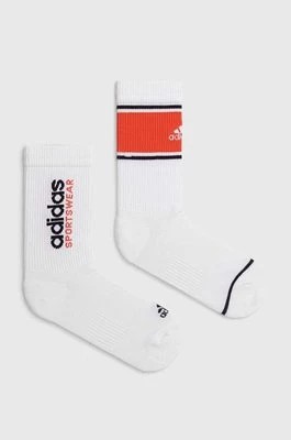 Zdjęcie produktu adidas skarpetki 2-pack kolor biały IW2919