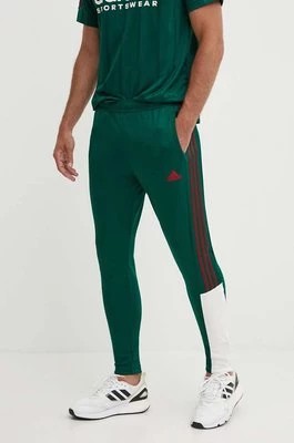 Zdjęcie produktu adidas spodnie dresowe Tiro kolor zielony wzorzyste IY4500