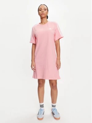 Zdjęcie produktu adidas Sukienka codzienna Essentials 3-Stripes IY4242 Różowy Loose Fit