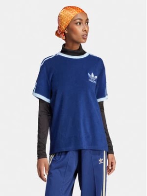 Zdjęcie produktu adidas T-Shirt 3-Stripes IR7465 Granatowy Loose Fit