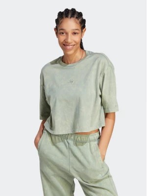 Zdjęcie produktu adidas T-Shirt ALL SZN Fleece Washed IL3265 Zielony Loose Fit