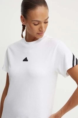 Zdjęcie produktu adidas t-shirt bawełniany Future Icons damski kolor biały IW5203