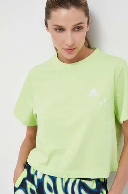 Zdjęcie produktu adidas t-shirt bawełniany kolor zielony