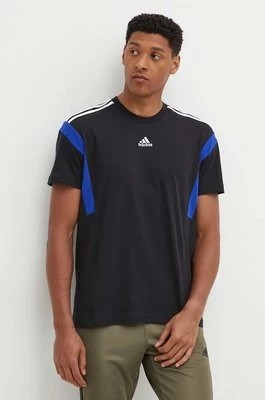 Zdjęcie produktu adidas t-shirt bawełniany męski kolor czarny z aplikacją JJ1532