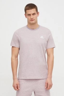 Zdjęcie produktu adidas t-shirt bawełniany męski kolor fioletowy melanżowy IR5319
