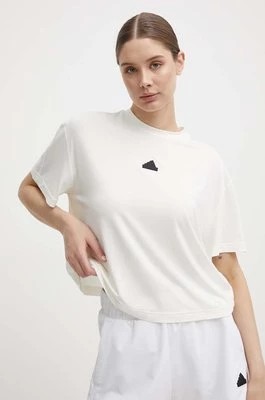 Zdjęcie produktu adidas t-shirt damski kolor beżowy IQ4832