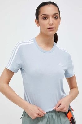 Zdjęcie produktu adidas t-shirt damski kolor niebieski IM2788