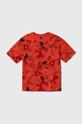 Zdjęcie produktu adidas t-shirt dziecięcy x Disney kolor czerwony wzorzysty