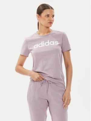 Zdjęcie produktu adidas T-Shirt Essentials Logo IS2097 Fioletowy Slim Fit