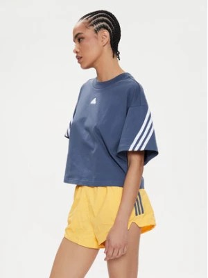 Zdjęcie produktu adidas T-Shirt Future Icons 3-Stripes IS3618 Niebieski Loose Fit