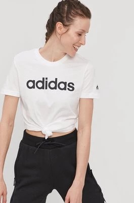 Zdjęcie produktu adidas T-shirt GL0768 damski kolor biały