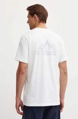 Zdjęcie produktu adidas TERREX t-shirt męski kolor biały gładki IZ0465