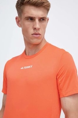 Zdjęcie produktu adidas TERREX t-shirt sportowy Multi kolor pomarańczowy gładki HZ6259