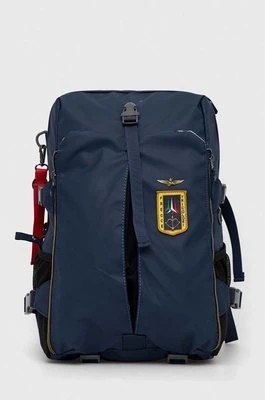 Zdjęcie produktu Aeronautica Militare plecak męski kolor granatowy duży z aplikacją AM348