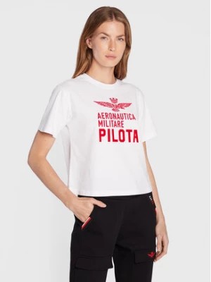 Zdjęcie produktu Aeronautica Militare T-Shirt 222TS1990DJ550 Biały Regular Fit
