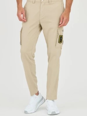 Zdjęcie produktu AERONAUTICA MILLITARE Beżowe bojówki TROUSERS Aeronautica Militare