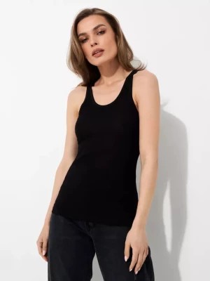 Zdjęcie produktu Agolde Czarny prążkowany tank top Karla