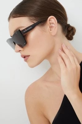Zdjęcie produktu Alexander McQueen okulary przeciwsłoneczne damskie kolor brązowy