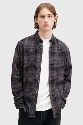 Zdjęcie produktu AllSaints koszula bawełniana SONIK LS SHIRT męska kolor szary relaxed z kołnierzykiem klasycznym M037SB