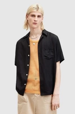 Zdjęcie produktu AllSaints koszula SUNSMIRK SS męska kolor czarny relaxed M043SA