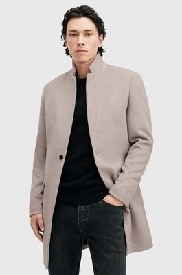 Zdjęcie produktu AllSaints płaszcz z domieszką wełny HARGROVE COAT kolor szary przejściowy M038OB