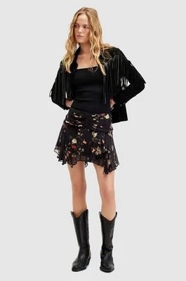 Zdjęcie produktu AllSaints spódnica ERICA KORA kolor czarny mini rozkloszowana W009RA