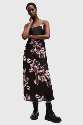 Zdjęcie produktu AllSaints sukienka BRYONY kolor czarny maxi prosta W226DB