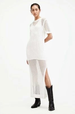 Zdjęcie produktu AllSaints sukienka PALOMA TEE kolor biały maxi prosta W141DA