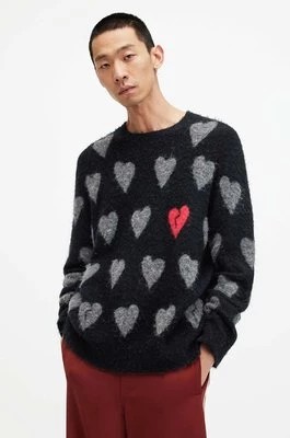 Zdjęcie produktu AllSaints sweter wełniany AMORE męski kolor czarny