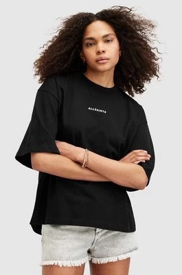 Zdjęcie produktu AllSaints t-shirt bawełniany DISC AMELIE TEE damski kolor czarny W082JA
