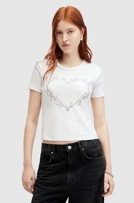 Zdjęcie produktu AllSaints t-shirt bawełniany PERTA damski kolor biały
