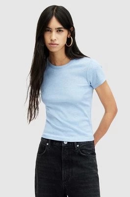 Zdjęcie produktu AllSaints t-shirt bawełniany STEVIE TEE damski kolor niebieski