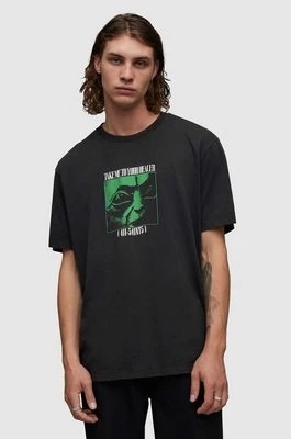 Zdjęcie produktu AllSaints t-shirt bawełniany Zeta kolor czarny z nadrukiem