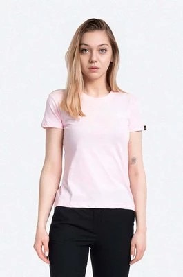 Zdjęcie produktu Alpha Industries t-shirt bawełniany Basic T Logo Wmn kolor różowy 196054.491-ROZOWY
