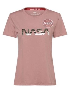 Zdjęcie produktu Alpha Industries T-shirt damski Kobiety Bawełna różowy nadruk,