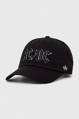 Zdjęcie produktu American Needle czapka z daszkiem bawełniana ACDC kolor czarny z aplikacją