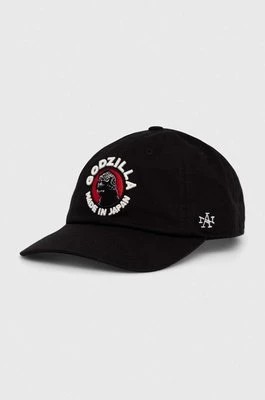 Zdjęcie produktu American Needle czapka z daszkiem bawełniana Godzilla kolor czarny z aplikacją