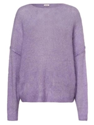 Zdjęcie produktu american vintage Sweter damski z dodatkiem alpaki Kobiety Sztuczne włókno lila jednolity, M/L