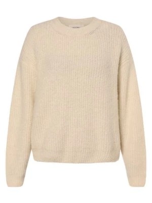 Zdjęcie produktu american vintage Sweter damski z zawartością alpaki Kobiety Sztuczne włókno beżowy|biały jednolity,