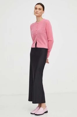 Zdjęcie produktu American Vintage sweter wełniany Gilet damski kolor różowy lekki