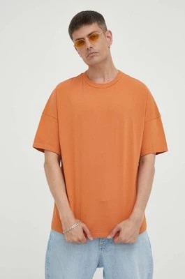 Zdjęcie produktu American Vintage t-shirt bawełniany kolor pomarańczowy gładki