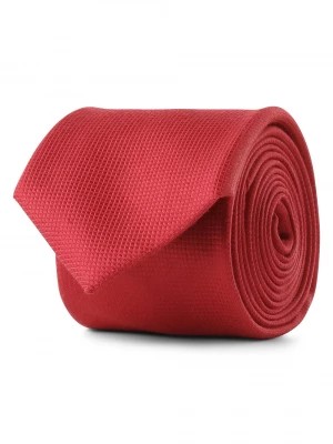 Zdjęcie produktu Andrew James Krawat z dodatkiem jedwabiu Mężczyźni Jedwab czerwony wypukły wzór tkaniny,