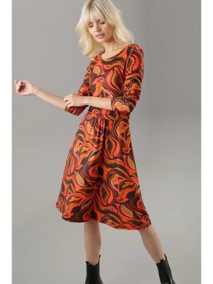 Zdjęcie produktu Aniston Sukienka w kolorze pomarańczowo-czarnym rozmiar: 40
