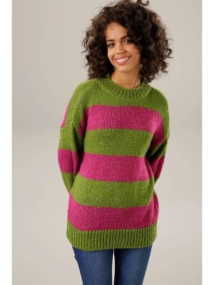 Zdjęcie produktu Aniston Sweter w kolorze różowo-zielonym rozmiar: 46